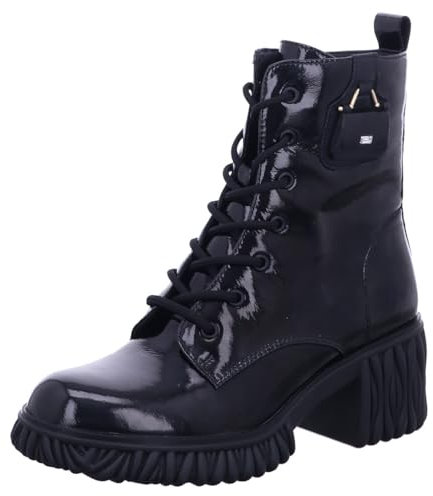 2Go Fashion Damen 8092-501 Halblange Stiefel, schwarz (Lack), 38 EU