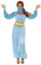 MIMIKRY Arabische Prinzessin Hellblau 3-TLG. Haremsdame Jeannie 1001 Nacht Bauchtanz Harem Orient Märchen Jasmin, Größe:M