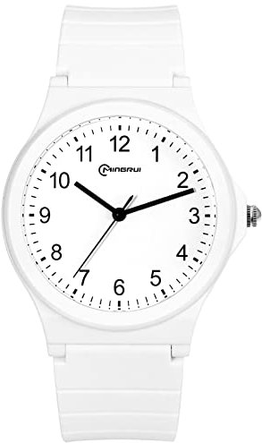 JewelryWe Orologi da polso da Donna, in Silicone, Analogico, al Quarzo,Regalo per Donna Ragazze,Festa dei bambini,Numeri grandi, Impara ora,Regalo perfetto
