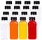 YBCPACK 16 Pack 7oz/200ml Plastic Juice Bottles with Tamper Seal Lids,Empty Reusable Bottles for Smoothie,Juice,and Other Beverages