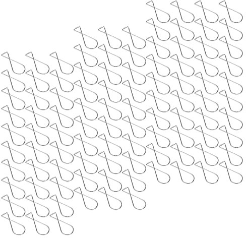 crochet plafond, Lot de 100 crochets de plafond portables pour carrelage de plafond en métal,crochets de plafond en métal,crochets de suspension pour plafond suspendu, clips de barre en T pour burea
