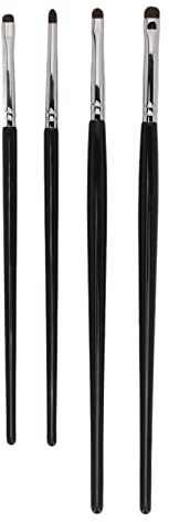 4Pcs Eyeliner Smudge Brush Pencil Soft Makeup Tool, Lidschattenpinsel-Set Eyelinerpinsel Zum Mischen von Lidschatten Blending Eyeliner Langlebige Augenbraue