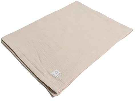 Kaiser 65310391 Playa Summer Blanket Musselin/Frottee atmungsaktive Babydecke Ganzjährig Neugeborene Kinderwagendecke Babyschalendecke Fb.latté