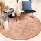 FRAAI | Home & Living In- & Outdoor Teppich Rund - Summer Oriental Terracotta Ø 200cm - Wetterfest - Polypropylen - Flachgewebe - Balkon, Garten/Terrasse - Terrasse - Rug