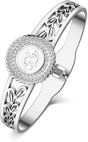 YAYAKO Stainless Steel 18k Gold Zodiac Bracelets Bangle Dainty Signs of the Zodiac Bracelet for Women Girls Bestie Gifts (Pisces)