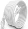 Lan Kabel 10 Meter, Cat 6 Verlegekabel 10m Netzwerkkabel Weiß Outdoor Lange Außenbereich Installationskabel Wasserdicht Patchkabel Ethernet Kabel FTP 23AWG Geschirmtes Rj45 Gigabit Internet Kabel