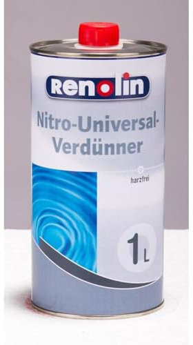 Lot de 12 flacons de diluant universel Renolin Nitro, sans résine, 12 l, 12 l