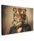 MuchoWow© Impressions sur Toile 120x80 cm Deco Tableau Murale Decoration Salon Peinture Tableaux Chambre Toiles Maison Vintage - Tigre - Costume - Beige - Animaux