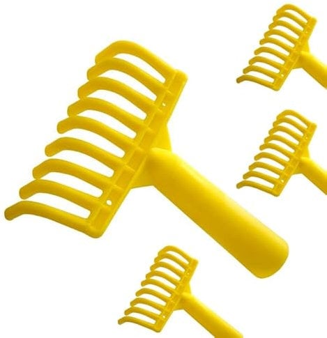 RASTRELLI RACCOLTA OLIVE PETTINE 9 DENTI CON FORO PER MANICO pz 4