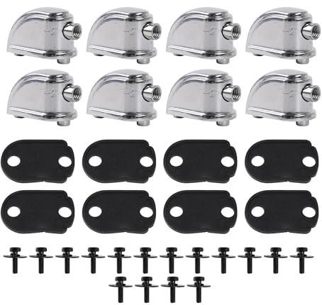 Yibuy 8 Stück Snare Drum Lugs 1,02 Zoll Lochabstand für Percussion Zubehör