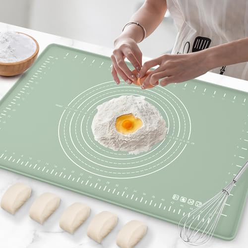 Silicone Baking Mat 28x20, Extra Thick Dough Rolling Mat