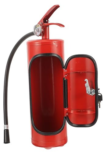 Garneck Flaschenhalter Weinbehälter Geburtstagsgeschenk Feuerlöscher Whiskey Bar Einfacher Weinaufbewahrungskoffer Feuerlöscher Whiskybehälter Feuerlöscher Weinhalter Feuerwehr Weinflaschenhalter