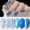 Born Pretty U V Nagellack Jelly Blau Silbrig - Glitzer Gel Nagellack Blaue Sterne Gemischtes Set Cat Magnetic Eye Gel Maniküre und Nagelkunst DIY zu Hause 6PCS