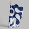 RIEMA® weiche Kuscheldecke aus Reiner Bio-Baumwolle | Made in Germany | kuschelige Baumwolldecke in blau mit Muster 150x200cm