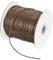 QUARKZMAN Cordoncino Cerato 2mm Cordoncino in Poliestere Cerato 98 Iarde Filo Cerato per Creazione Bracciali Collane Perline Creazione Gioielli Artigianato Fai Da Te (Marrone)