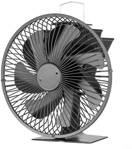 WIIYENA Ventilateur de poêle à bois silencieux à 7 pales avec couvercle de protection