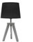 ValueLights | Grey Wood Tripod Table Lamp with Linen Tapered Lampshade Living Room Bedside Light | Table Lamps, Home Décor & Improvement Essential