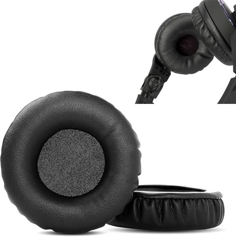 HDJ500 Earpads,HAIZEEN Earpads Compatible with Pioneer HDJ500 HDJ 500 HDJ-500 Headphones Ear pads Replacement Cushion (Protein Leather/Memory Foam)