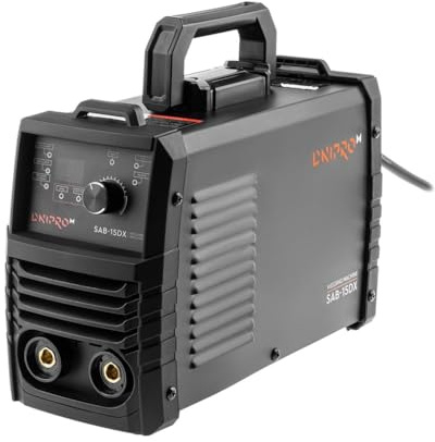 Dnipro-M Soldador Inverter Professional 4900W 150A 230V con Inversor IGBT. MMA/LIFT-TIG, AntiStick, HotStart, ArcForce, Pantalla Digital. SAB-15DX