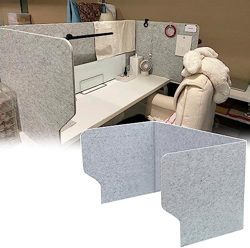 Generisch Acoustic Dividers - Felt Desk Divider, Sound Absorption, Sneeze Protection, Freestanding, 9mm Thickness, Privacy Screen