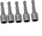 HavenDomicile Chrom-Vanadium-Stahl-Steckschlüssel-Set, 6–13 mm, Sechskantschaft, elektrische Bohrer-Bits mit Schnellspanner, 1/4 Zoll für Elektrowerkzeuge (5 Stück, 13 mm)