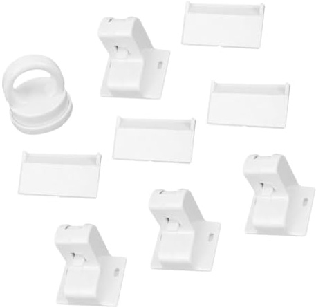 Magnetisches Schrankschloss aus Abs für Schranktüren und Schubladen | Kindersicherung, Leichte Montage und Nutzung, für Möbel und Schränke, Inklusive Schlüssel, 1 Satz