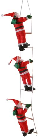 Christmas Holiday Decor Ladder Rope Climbing Santa Christmas Tree Ornament Creative Tree Hangings Long Lasting Door