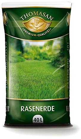 PALIGO Rasenerde Erde Humus Kompost Torf Dünger Kultursubstrat Natur Garten 40l x 36 Sack 1.440l / 1 Palette Thomasan