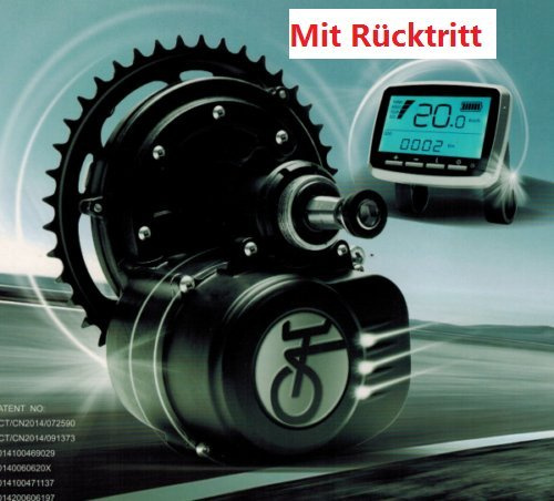 TONGSHENG 36V 250W SFM Mittelmotor mit Rücktritt Pedelec E-Bike Umbau Kits
