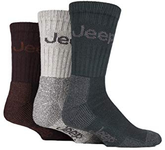 Jeep Mens 3 Pair Luxury Terrain Socks Gift Box In 2 Colours