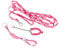 Hamster Lead and Collar Cute Adjustable Small Animal Outdoor Leash Walking Training Lead Harness for Rat Mouse Squirrel Ferret Guinea Pig Chinchillas(Pink & Rose Red)