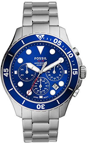 Fossil Herren FB-03 Chronograph, Edelstahluhr, FS5724