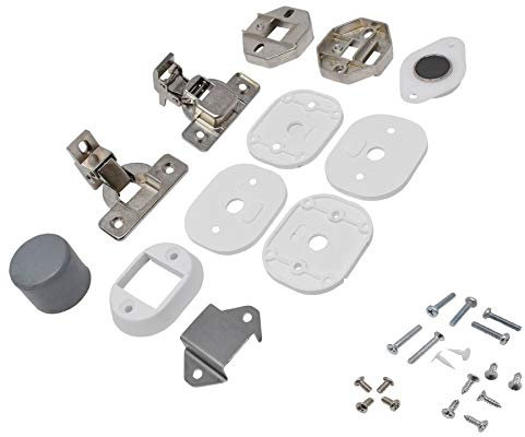 sparefixd Installation Door Hinge Cupboard Kit to Fit Hotpoint Washing Machine