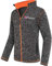 Nebulus Herren Fleecejacke Tanna, warme Fleece Jacke, mit langem Full-Zip Reißverschluss, schwarz-orange - M