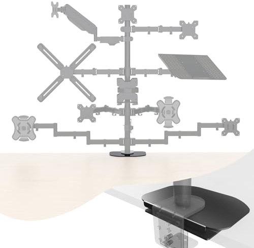 Monitorhalterung Verstärkung, Stahl-Monitorhalterung Verstärkungsplatte, Monitor-Halterungsplatte, Lochverstärkung, Monitor-Halterungsklemme MD6T