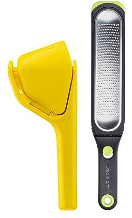Dreamfarm Set of Citrus Tools All-In-1 Citrus Cooking Utensils with Fluicer Juicer & Ozest Speed-Zester, Nut, Cheese, Fruit Juice & Zest - Assorted