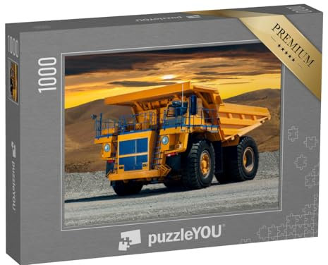 puzzleYOU: Puzzle 1000 Teile „EIN großer Steinbruch-Muldenkipper in Einer Kohlemine“ – aus der Puzzle-Kollektion Bagger, Trucks & LKW