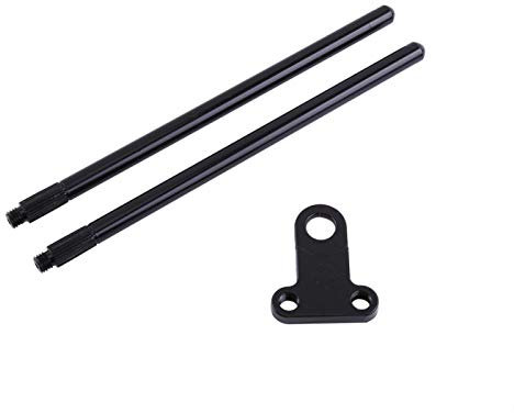 Niiyen Snag Bar Ears Bissanzeiger Karpfenstange, Angelgerät aus schwarzer Aluminiumlegierung, Winddicht, Angelruten-Anschluss, Angelzubehör für Bissanzeiger, Karpfenangeln