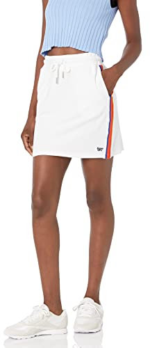 Superdry Damen Vintage Stripe Hockey Skirt Baby Rock, weiß, 38