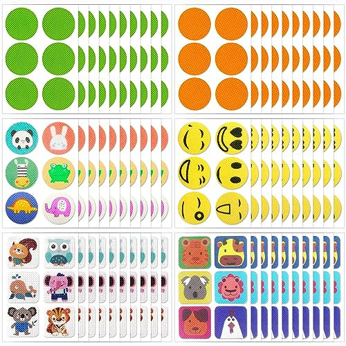 Lot de 360 autocollants anti-moustiques sans DEET pour enfants, bébés, adultes, intérieur et extérieur, voyage, camping