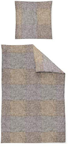 Irisette Edel-Feinbiber Bettwäsche Set Koala 8392 Ziegel 155 x 200 cm + 1 x Kissenbezug 80 x 80 cm