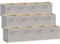 Lifewit Paquete de 12 Cajas de Almacenamiento de Cubos Plegables, Cestas organizadoras Decorativas de Tamaño Mediano, Cajas Almacenaje Ropa Abiertos con Asas, 26,5 x 26,5 x 28 cm, Gris claro