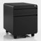 Dripex Metall Rollcontainer Stahl Rollcontainer mit 2 Schubladen und Hängeregistratur Abschließbarer Büroschrank Bürocontainer 5 Räder Aktenschrank 40 x 45 x 50 cm