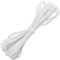 AERZETIX - C67523 - Flaches geflochtenes Gummiband 10 Meter - Breite 8 mm - Polyester + Latex - Farbe weiß