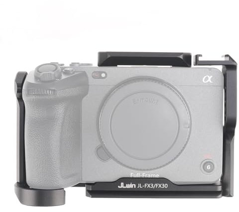 FOTGA FX3/FX30 - Gabbia per fotocamera con guida Nato, scarpe fredde, filettatura 1/4, 3/8-16, fori per presa ARRI, per Sony FX3 FX30/Original XLR, compatibile con DJI RS2 RS3 PRO Gimbal