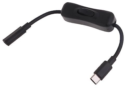 Ranuw Power Switch Cable For 4 USB C Male To Female Type C Extension Cable With On/Off Switch Type C Male To Female Cable