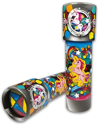 Kaleidomagic - Einhorn von Deluxebase. Umweltfreundliches nachhaltiges Karton Einhorn Kaleidoskop Spielzeug. Retro-Spielzeug für Spaß Party Geschenke, Lernspielzeug für Mädchen & Jungen.