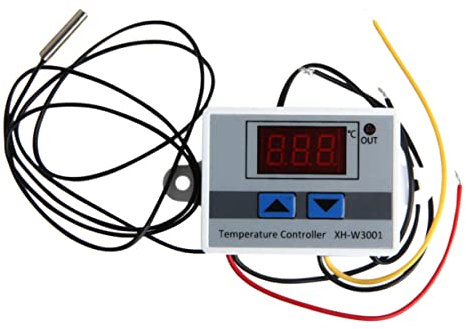 Homoyoyo 12v Termostato Digitale Programmabile Controllo Temperatura Intelligente Per Riscaldamento e Raffreddamento Display Led Per Condizionamento Aria Coil Colore Bianco