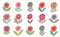 Ulticool – Adesivi impermeabili piastrelle - Fiori retrò vintage - 15 x 15 cm - 15 pezzi Adesivi a forma di piastrelle in pellicola - per parete bagno - parete cucina - Piastrelle adesive