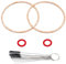 ZAMDOE 16010-883-015 Kit de joint de bol de carburateur pour Honda G150 G200 G300 G400 GC135 GC160 GC190 GCV135 GCV160 GCV190 GS160 GSV190 GV150 GV200 GV400 Moteur Carburateur